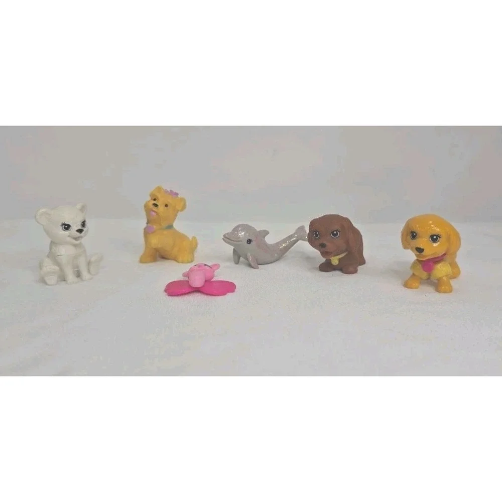 6 Piece Lot Barbie Animals